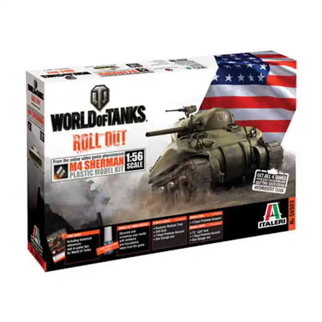 Prix Bas Maquette char World of tanks M4 Sherman Wot - Italeri