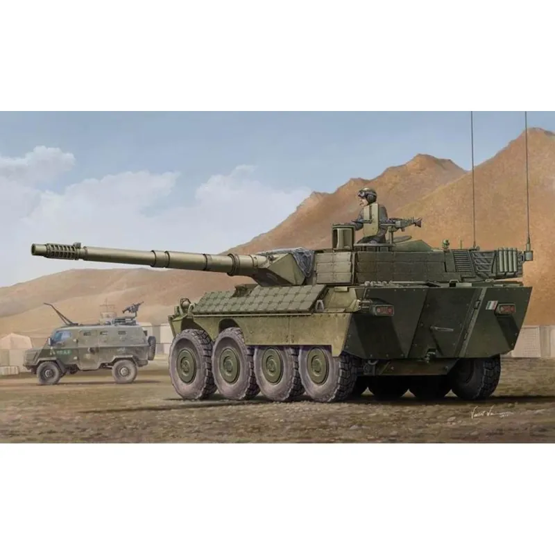 Authentique Maquette véhicule militaire B1 Centauro AFV Early Version (1ère série) ROMOR - Trumpeter
