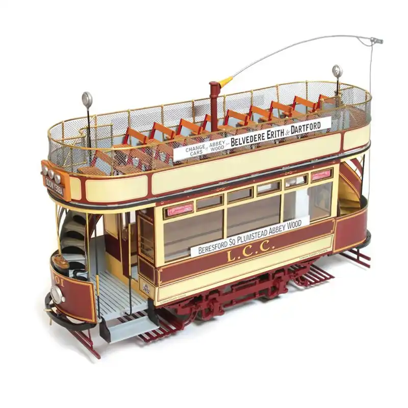 Maquette de tramway en bois Londres - OCCRE Paiement Sécurisé