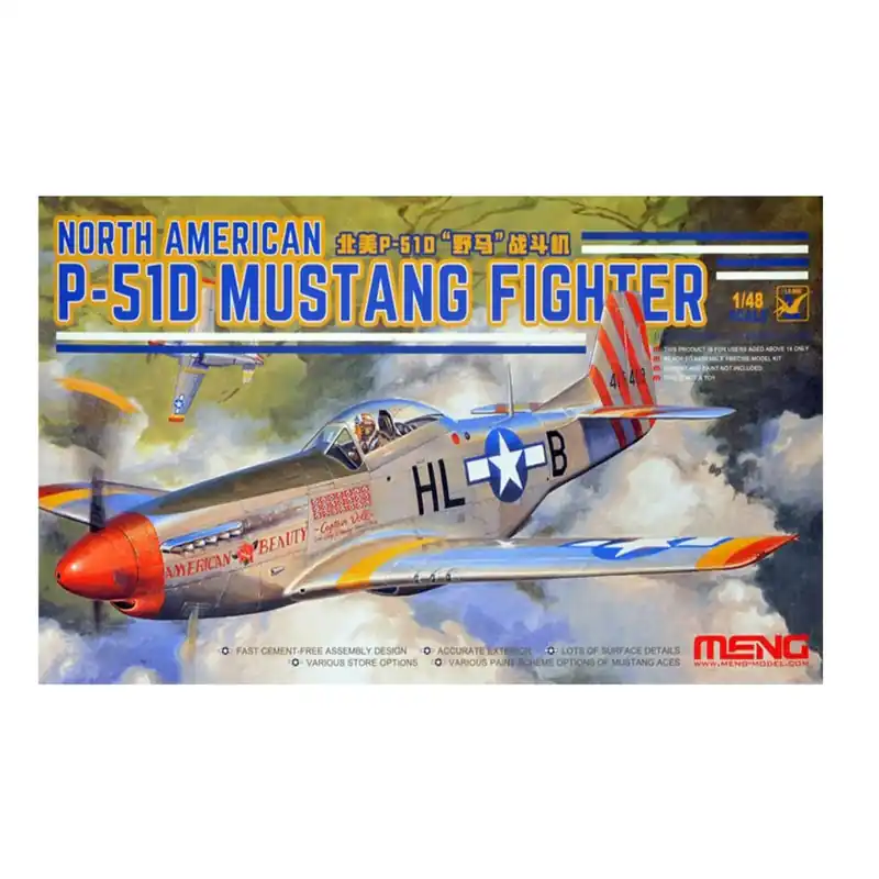 Haute Qualité Maquette avion North American P-51D Mustang Fighter - Meng