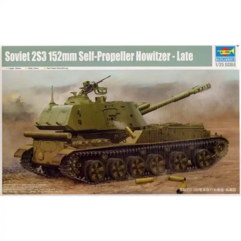 Maquette Char Canon Automoteur Soviétique 2S3 152 mm (fin de production) - Trumpeter Bon Plan