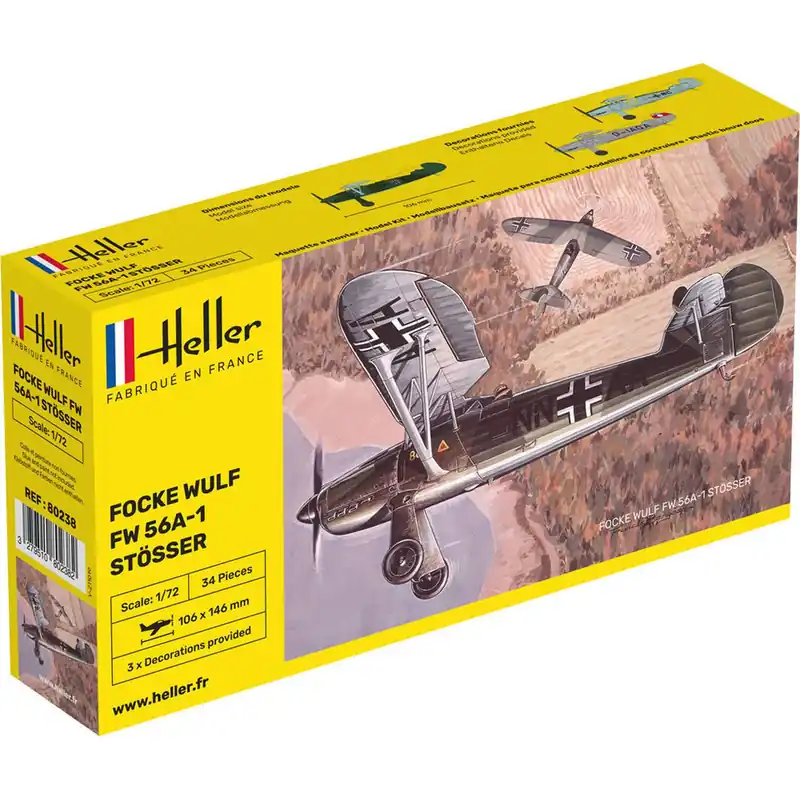 Top Vente Maquette Avion Militaire Focke Wulf FW56 Stösser - Heller