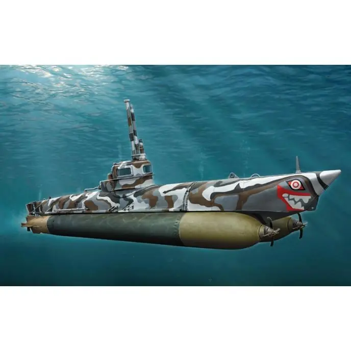 Maquette sous-marin Sous-marin de poche Biber - Italeri Prix Réduit