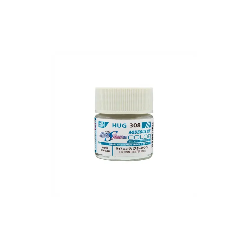 Gunze hug-308 peinture aqueous gundam color (10ml) lightning buster white Offre Exclusive