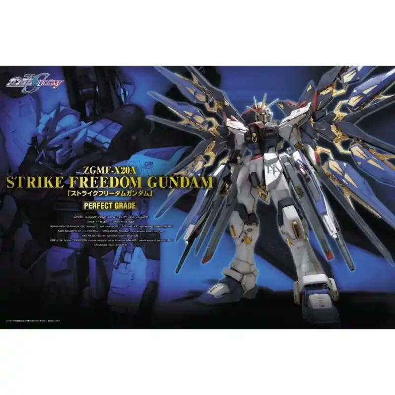 Gunpla GUNDAM - Perfect Grade - Strike Freedom Gundam - 30 CM REPROD Promotion Saisonnière