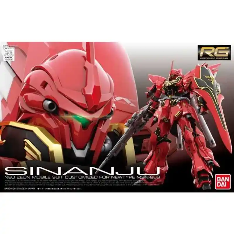 Gunpla Rg 1/144 msn-06s sinanju Réduction