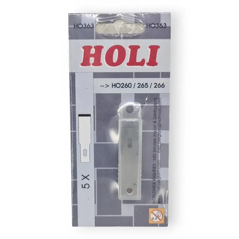 5 lames de cutter droites - HOLI 363 Prix Cassé