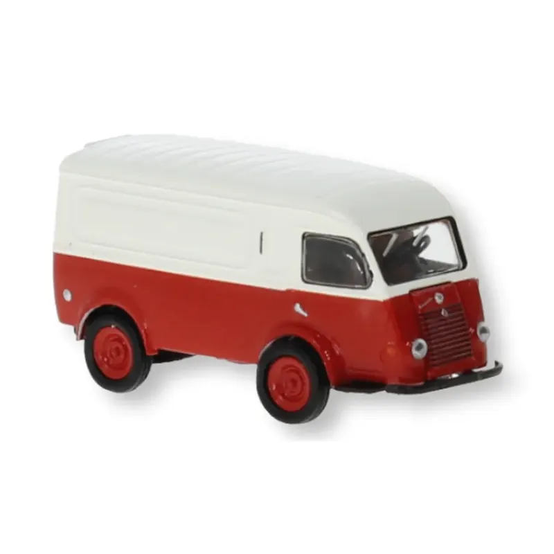 Camionnette Renault Goélette Brekina 14663 - HO 1/87 - livrée blanc / rouge Nouveauté