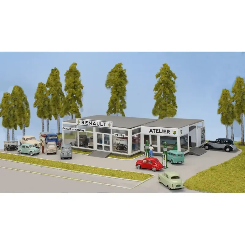Haute Qualité Concession Renault - Atelier - Pompes à Essence BP - Renault 4CV - SAI 243 - HO 1/87
