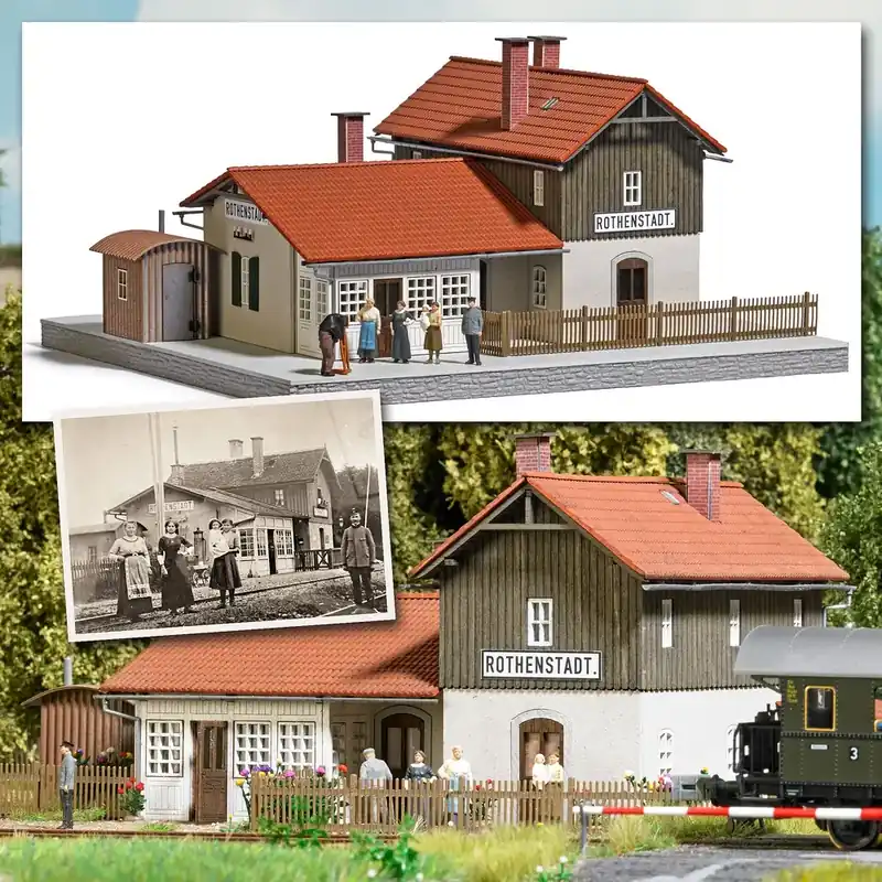 Gare de Rothenstadt - Busch 1951 - HO 1/87 Achat Immédiat