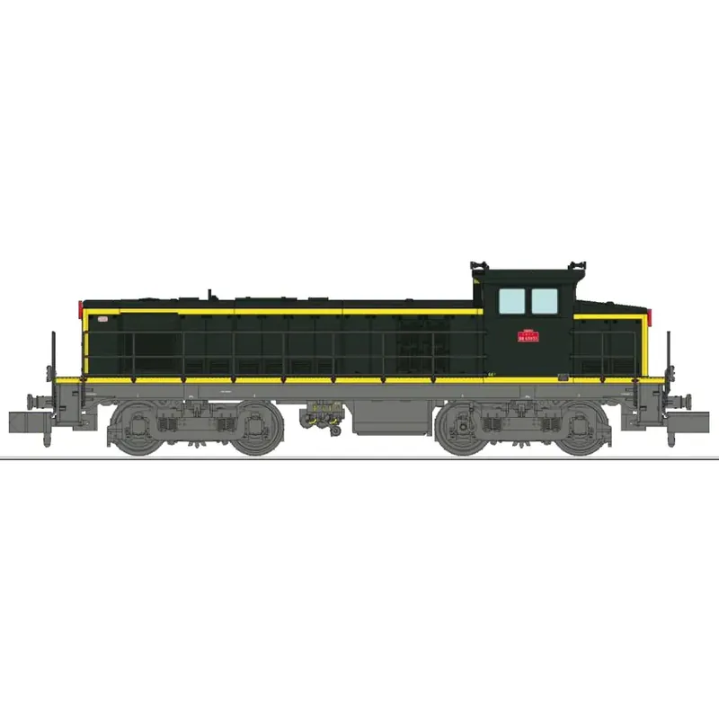Jusqu'à Épuisement Des Stocks Locomotive diesel BB 63933, livrée vert 301, châssis gris, plaques en relief, dépôt de Nantes - Ree Modèles NW364 - N 1/160 - SNCF - Ep IV - Analogique - 2R