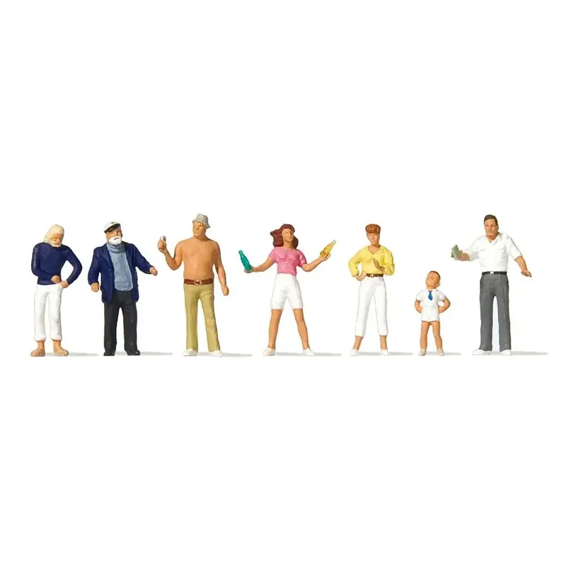 Offre Exclusive Lot de 7 personnages au kiosque Preiser 10690 - HO 1/87