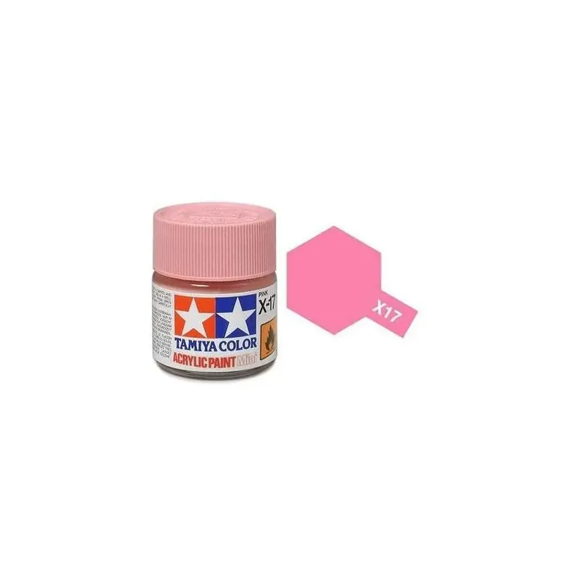 Peinture acrylique en pot - rose BRILLANT X17 - TAMIYA 81517 - 10ml Produit De Marque