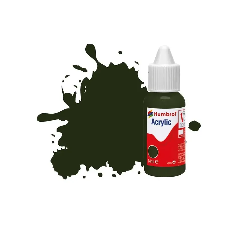 Offre Limitée Peinture acrylique n°163 - Vert foncé - Satin - Humbrol DB0163 - 14 mL