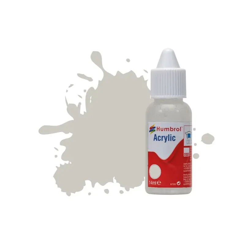 Peinture acrylique n°28 - couleur gris camouflage MAT HUMBROL DB0028 - 14 mL Vente Directe