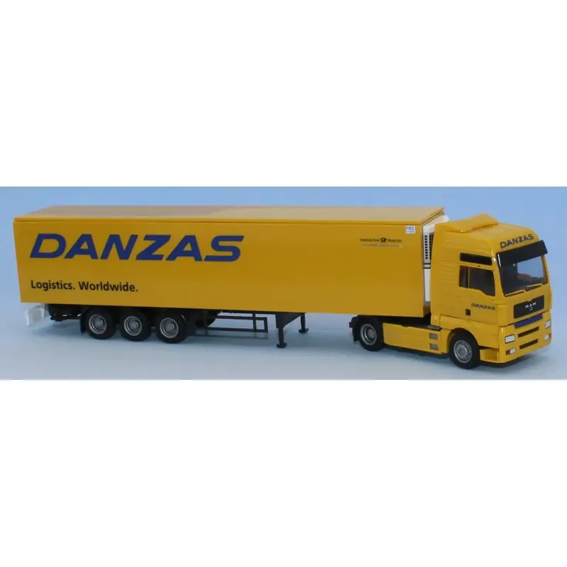 Populaire Semi-remorque frigorifique MAN TGA XXL aerop / "DANZAS" - AWM 71650 - HO 1/87