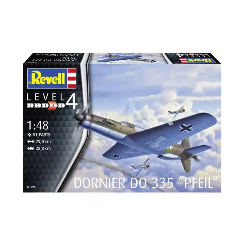 REVELL 03795 MAQUETTE AVION DORNIER DO 335 PFEIL 1/48 Prix Bas