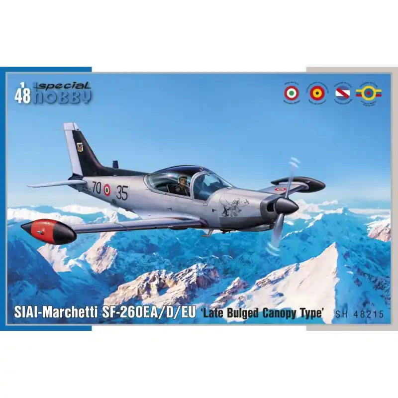 SPECIAL HOBBY 48215 MAQUETTE SIAI-MARCHETTI SF-260EA/D/EU LATE BULGED CANOPY TYPE 1/48 Achat Immédiat