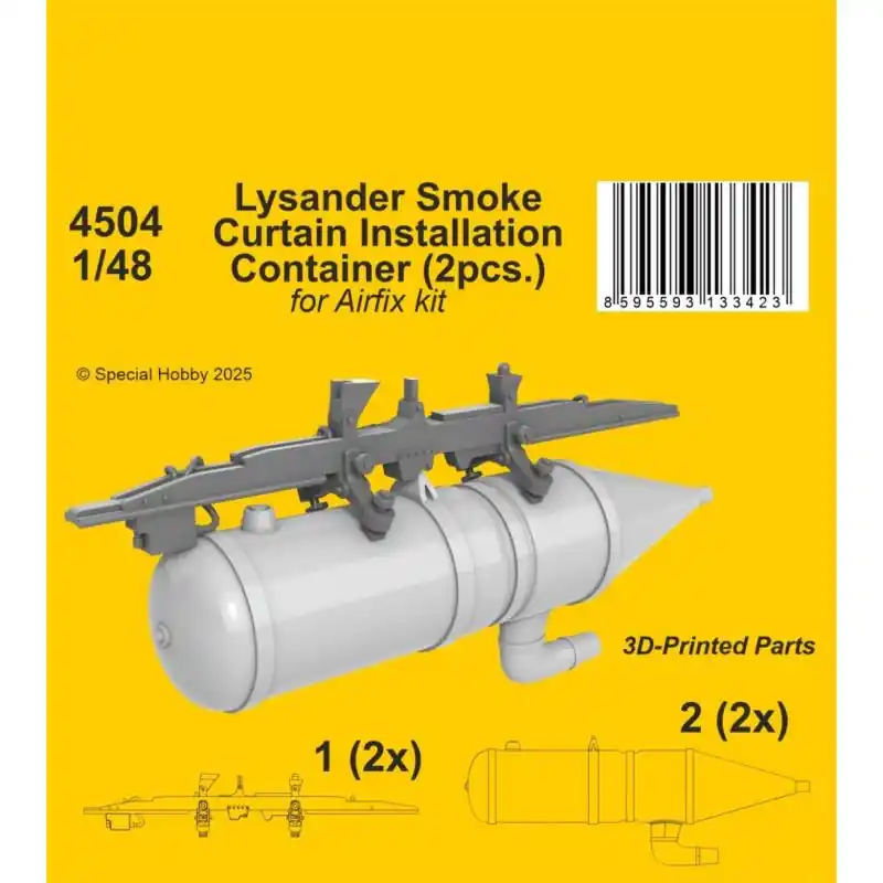 Solde SPECIAL HOBBY 129-4504 LYSANDER SMOKE CURTAIN INSTALLATION CONTAINER (FOR AIRFIX KIT) 1/48