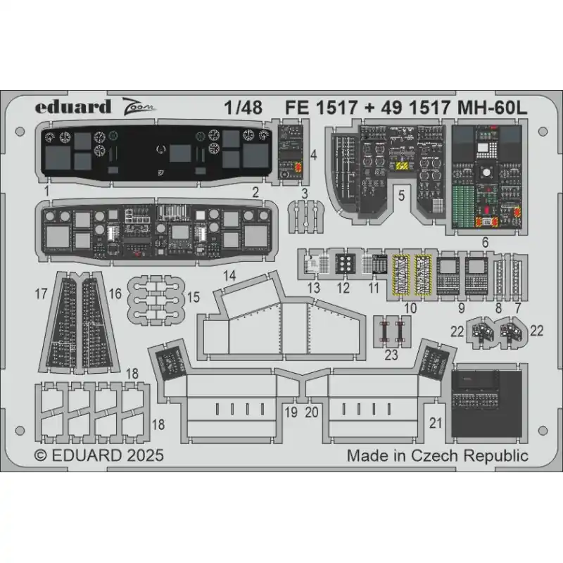 Commander Maintenant EDUARD FE1517 ZOOM SET MH-60L 1/48