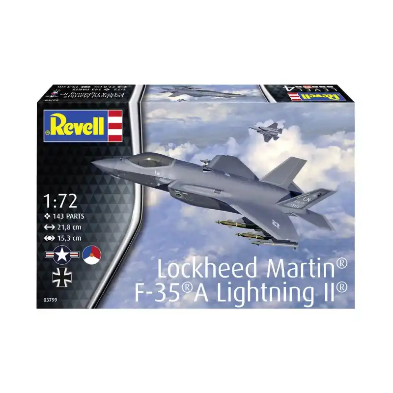 REVELL 03799 MAQUETTE AVION LOCKHEED MARTIN F-35A LIGHTNING II 1/72 Commander Vite