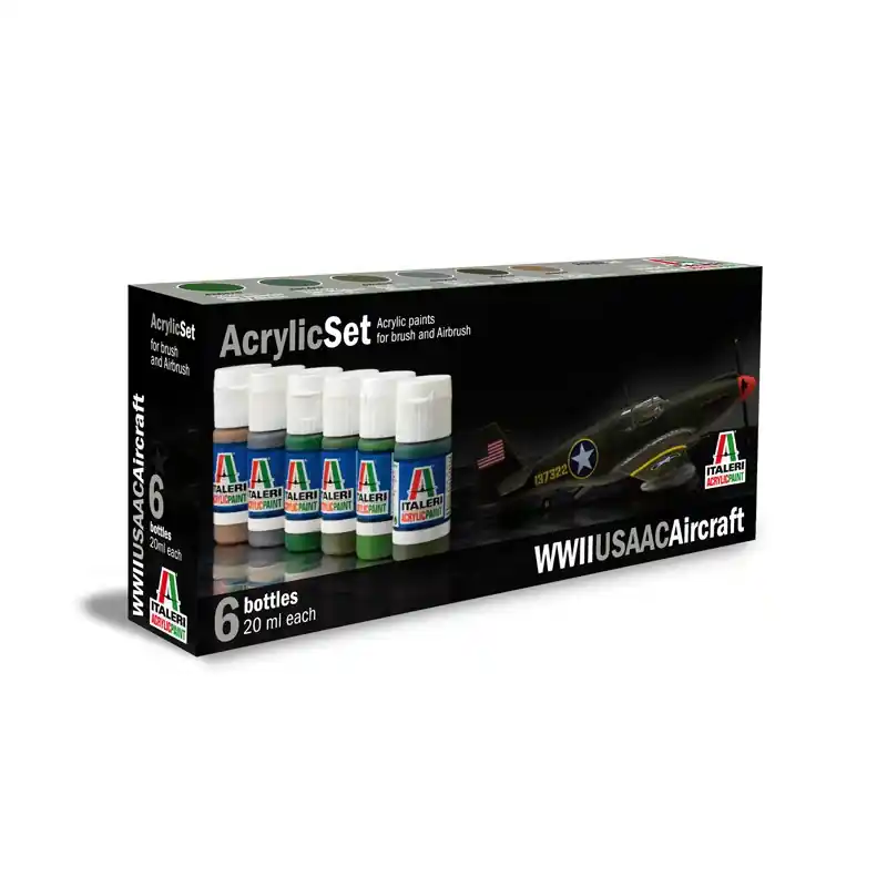 ITALERI 438 SET PEINTURES MAQUETTE WWII USAAC AIRCRAFT Acheter En Ligne