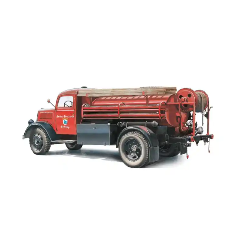ITALERI 3966 MAQUETTE CAMION DE POMPIERS OPEL BLITZ FIRE TRUCK 1/24 Affaire À Saisir