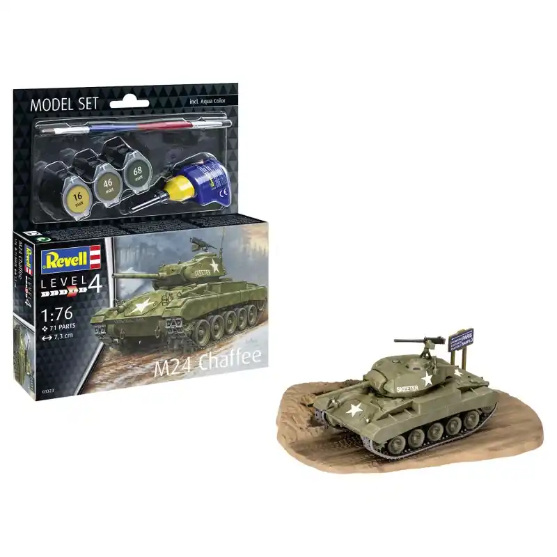 Paiement Sécurisé REVELL 63323 MAQUETTE MODEL SET CHAR M24 CHAFFEE 1/76