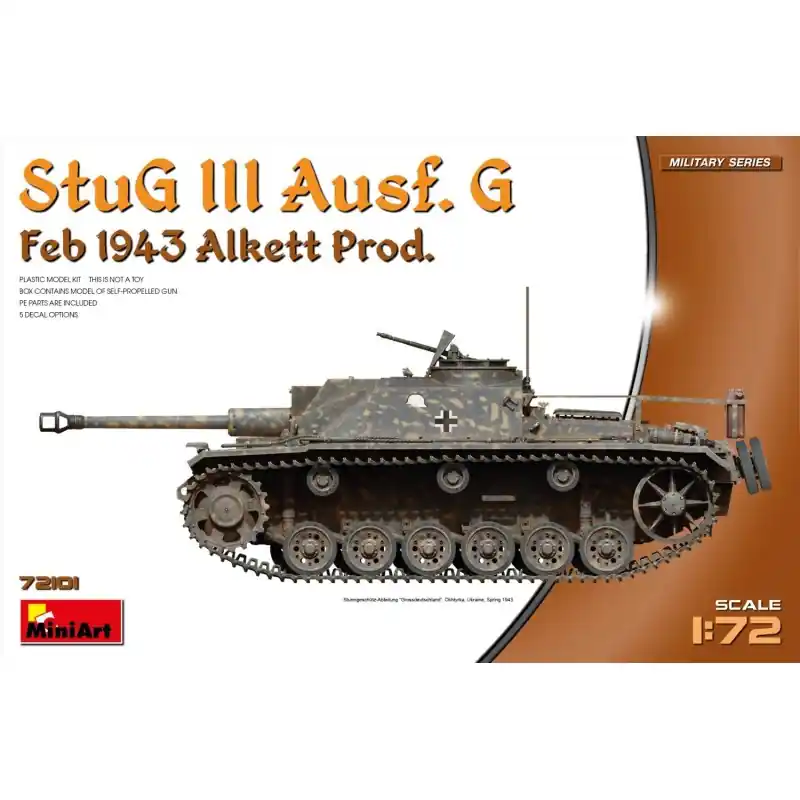 Nouvel Arrivage MINIART 72101 MAQUETTE MILITAIRE STUG III AUSF. G FEB 1943 PRODUCT 1/72