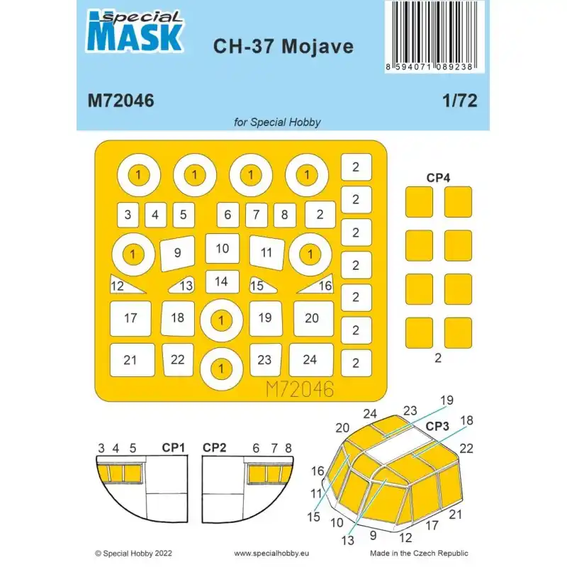 Remise SPECIAL MASK M72046 CH-37 MOJAVE MASK 1/72