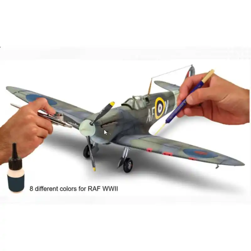 Pas Cher REVELL 36201 MODEL COLOR RAF WWII (8X 17ML) PEINTURE DE MODÉLISME À BASE D‘EAU