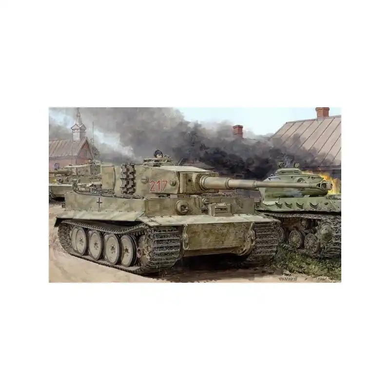 Prix Choc DRAGON 6888 MAQUETTE CHAR TIGER I MILIEU PROD. OTTO CARIUS 1/35