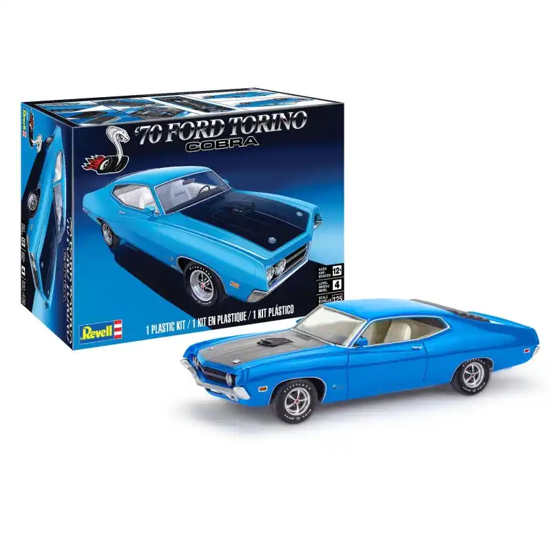 REVELL 14534 1970 FORD TORINO COBRA MAQUETTE REVELL 1/25 Top Vente