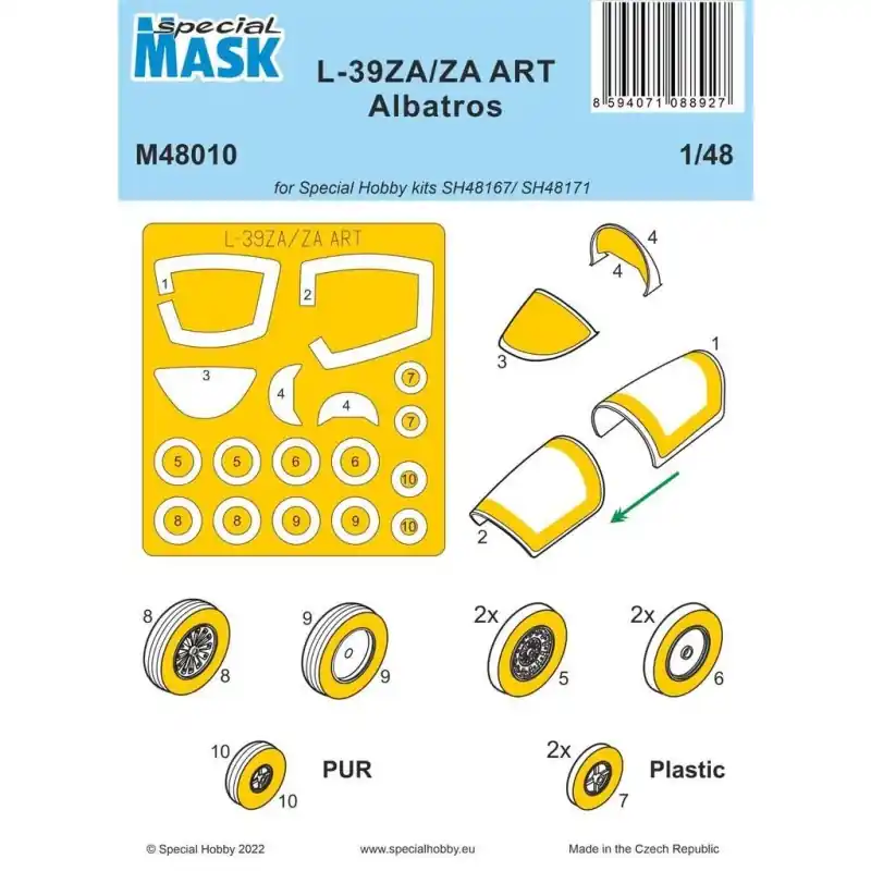 SPECIAL MASK M48010 L-39ZA/ZA ART ALBATROS MASK 1/48 Prix Promo
