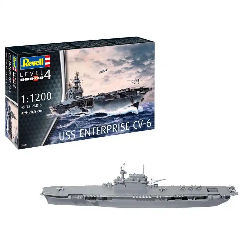 Dernier Modèle REVELL 05824 MAQUETTE USS ENTERPRISE CV-6 1/1200