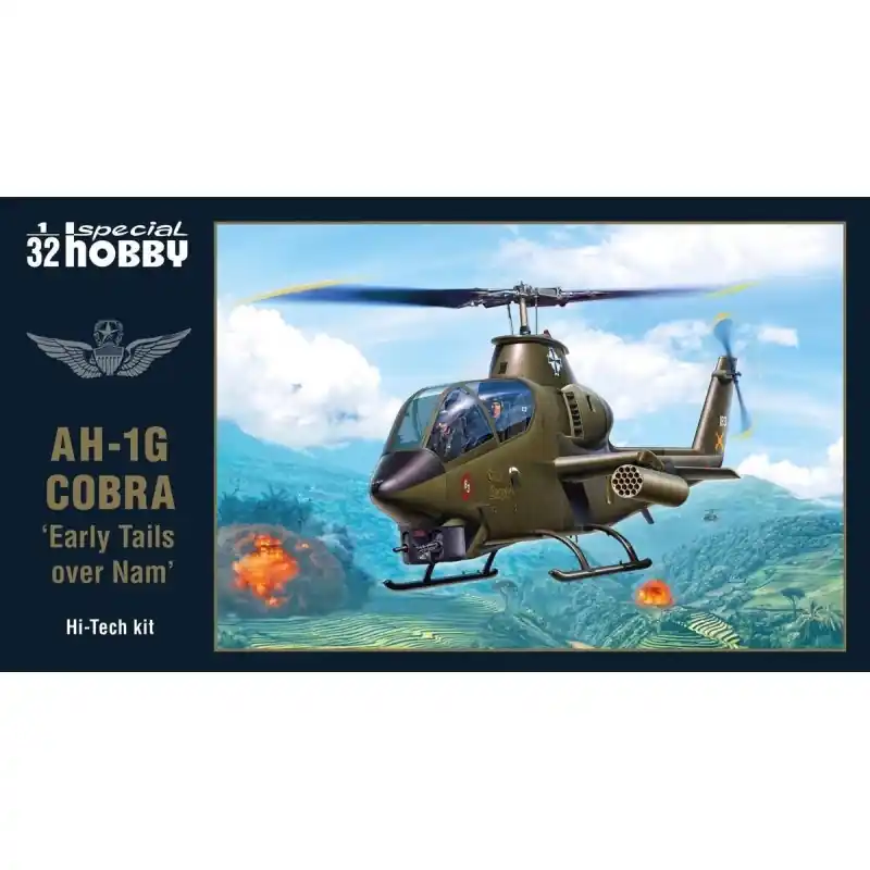 Livraison Express SPECIAL HOBBY 32082 MAQUETTE AH-1G COBRA "EARLY TAILS OVER VIETNAM" HI-TECH KIT 1/32