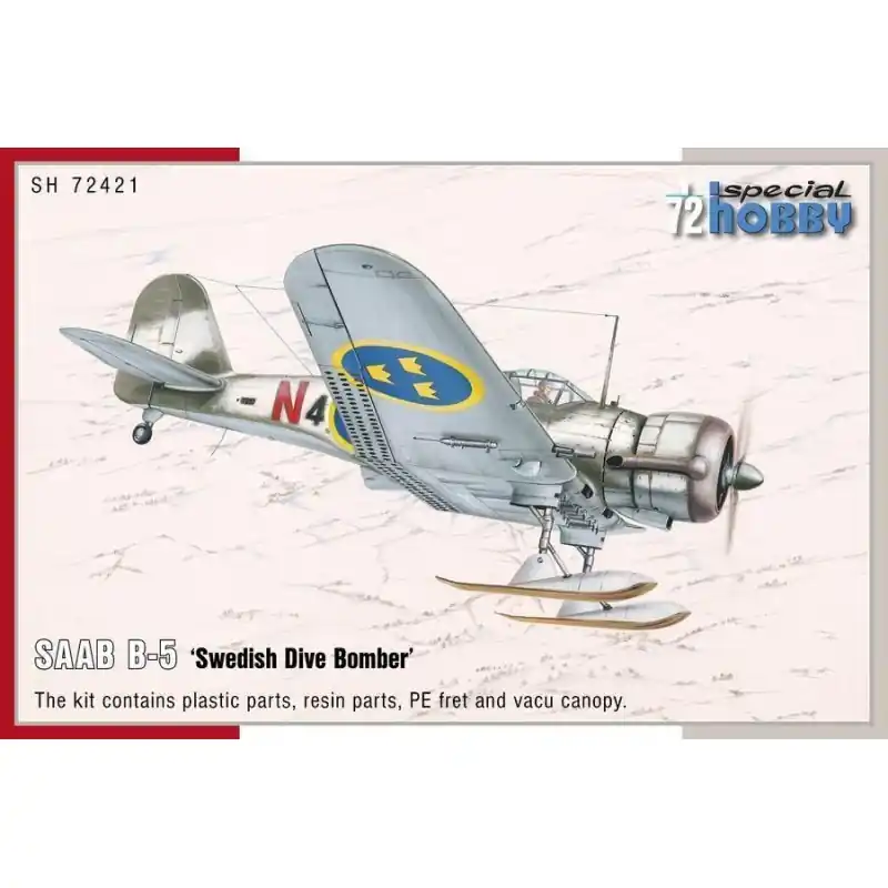 Seulement Aujourd'hui SPECIAL HOBBY 72421 MAQUETTE AVION SAAB B-5 "SWEDISH DIVE BOMBER" 1/72