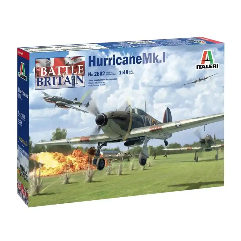 ITALERI 2802 MAQUETTE AVION HURRICANE MK.I 1/48 Retour Gratuit