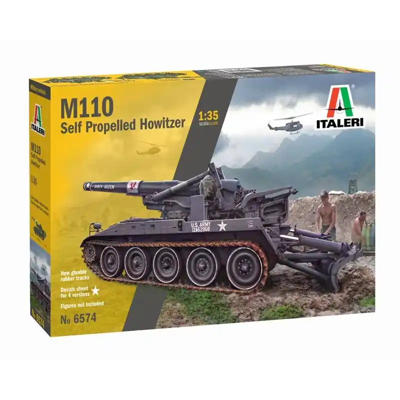 Soldes ITALERI 6574 MAQUETTE MILITAIRE CANON AUTOMOTEURS DE LA SÉRIE M-110 1/35