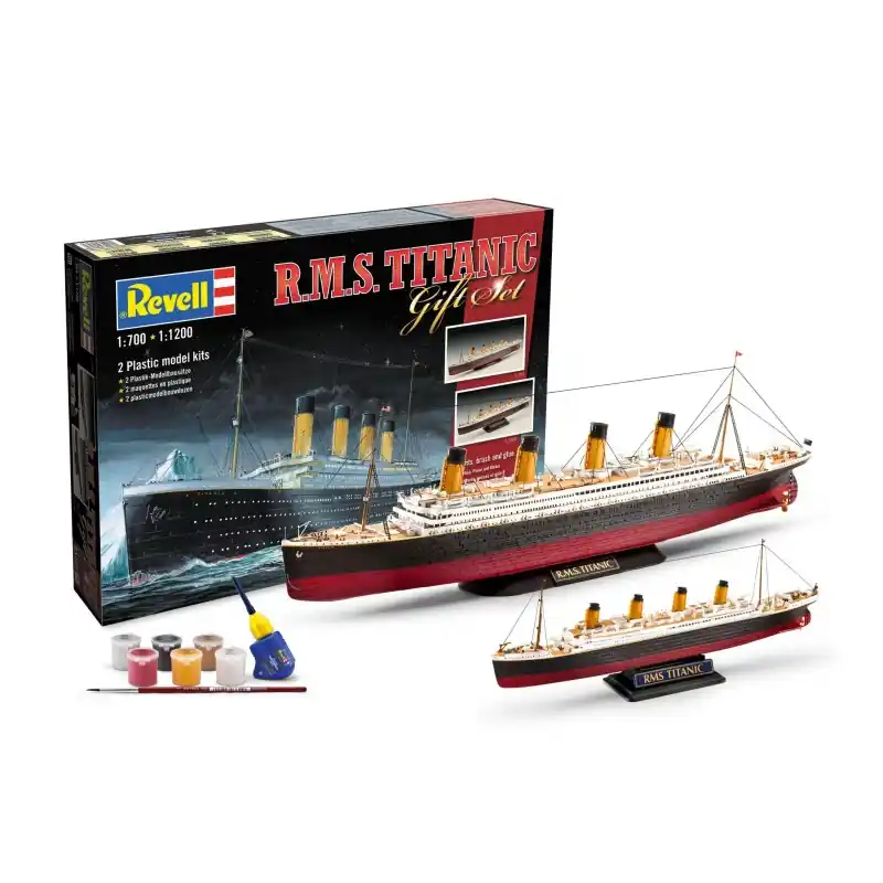 Prix Promo REVELL 05727 COFFRET CADEAU TITANIC MAQUETTE REVELL AVEC ACCESSOIRES DE BASE 1/2000