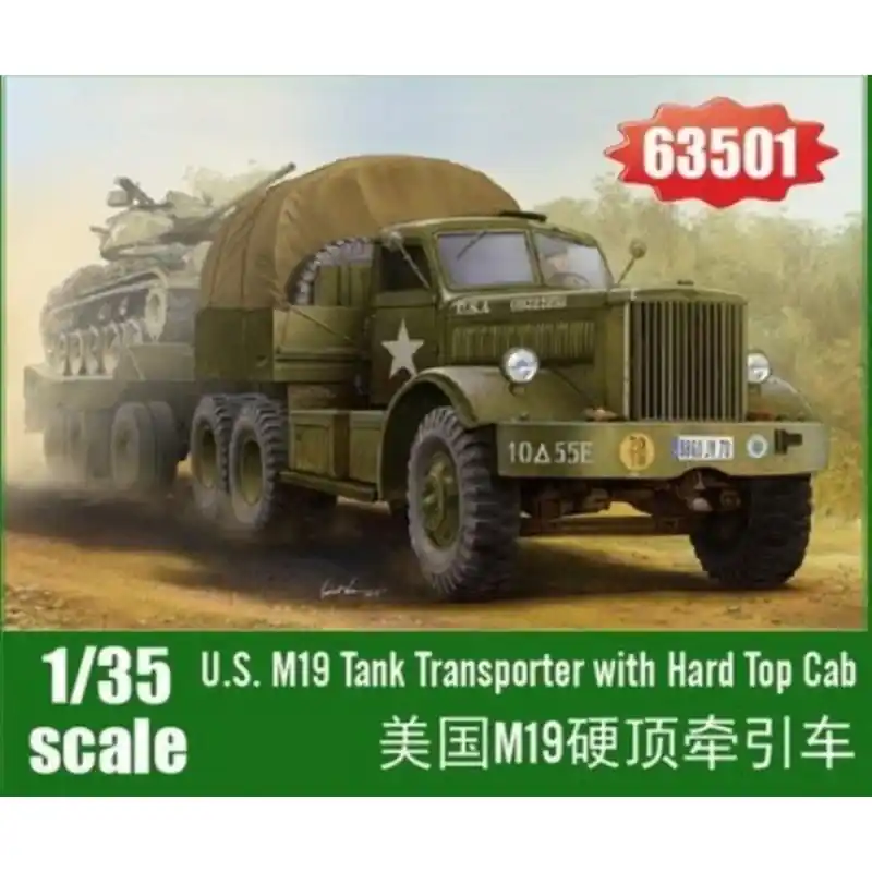 I LOVE KIT 63501 MAQUETTE M19 TANK TRANSPORTER WITH HARD TOP CAB 1/35 Pas Cher