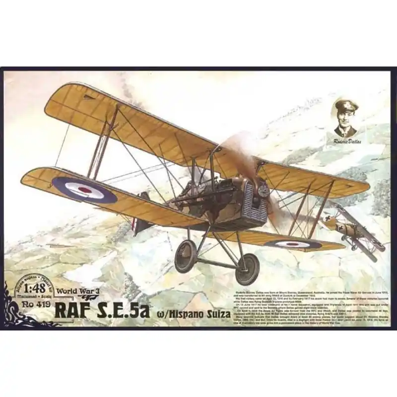 RODEN 419 MAQUETTE RAF S.E.5A W/ HISPANO SUIZA 1/48 Offre Limitée