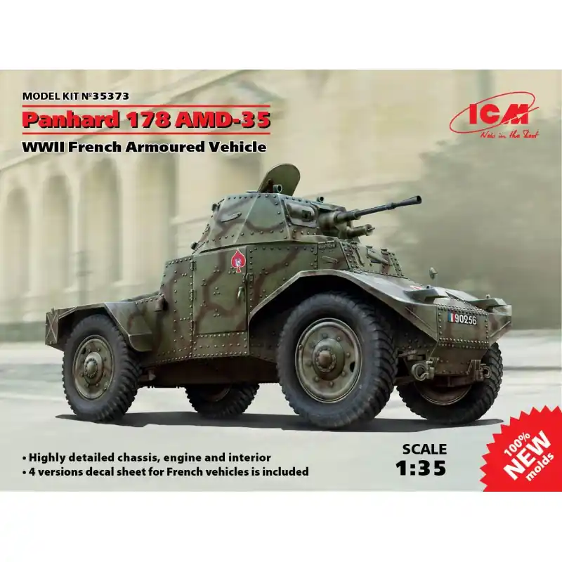 ICM 35373 MAQUETTE PANHARD 178 AMD-35 1/35 Expédition Rapide
