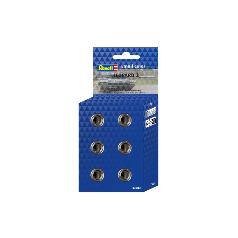 REVELL 32202 EMAIL COLOR SET - LEOPARD 2 A6M+ (6X 14ML) PEINTURE À MAQUETTE ENAMEL Prix Promo