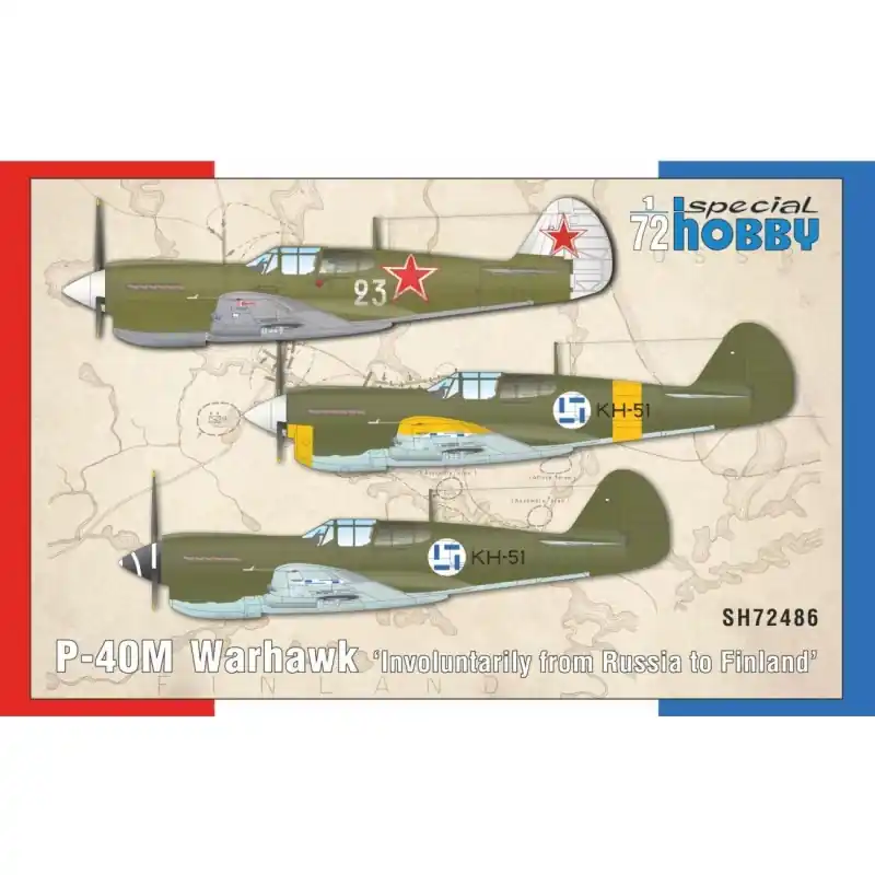 Nouvelle Collection SPECIAL HOBBY 72486 MAQUETTE AVION P-40M WARHAWK "INVOLUNTARILY FROM RUSSIA TO FINLAND" 1/72