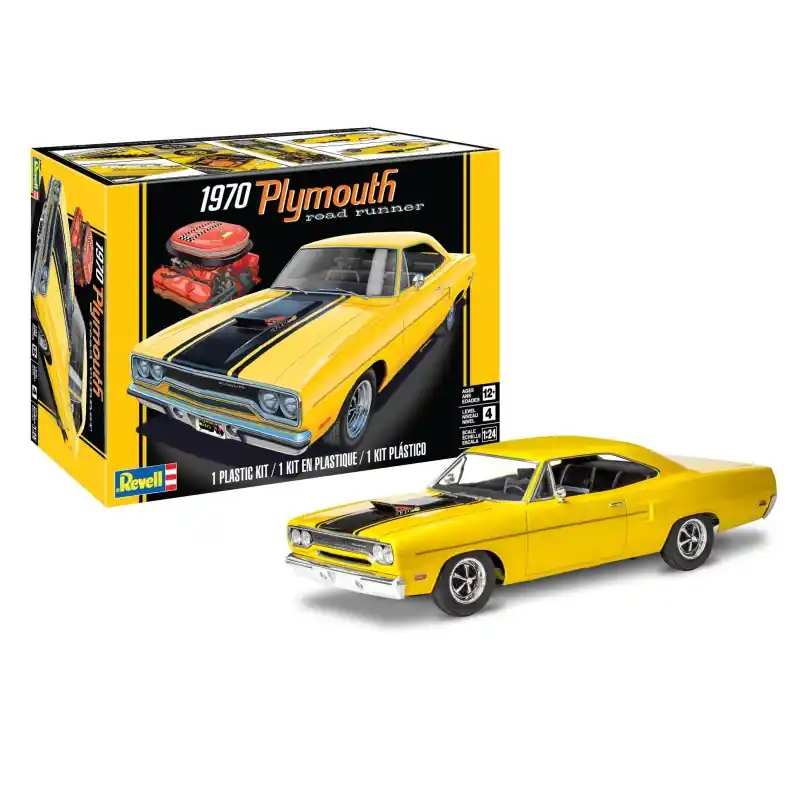 REVELL MONOGRAM 14531 MAQUETTE 1970 PLYMOUTH ROAD RUNNER 1/24 Bon Marché