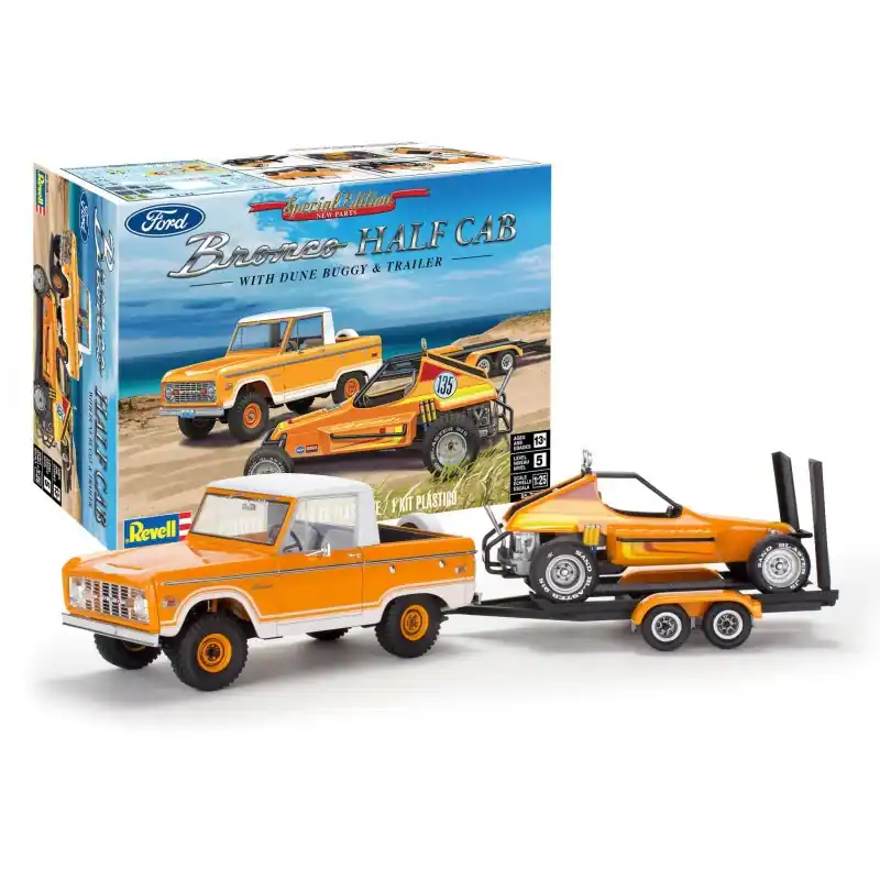 Promotion REVELL 17228 MAQUETTE FORD BRONCO HALF CAB - SANDMAN II 1/25