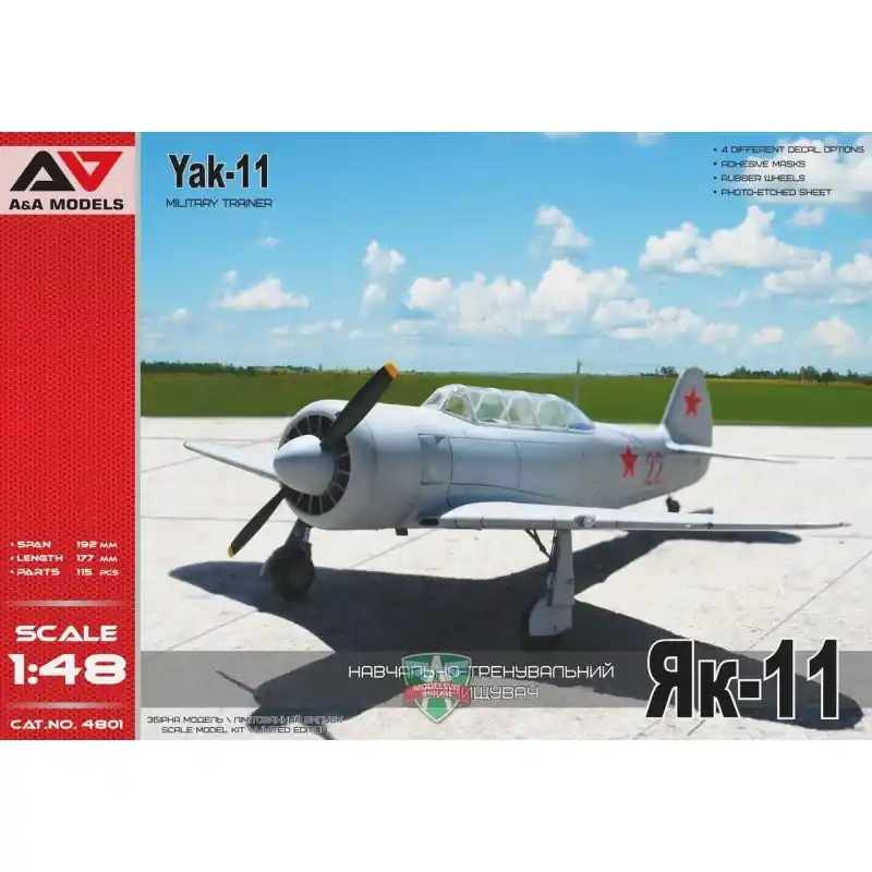 MODELSVIT AAM4801 YAK-11 MILITARY TRAINER 1/48 Usine Directe