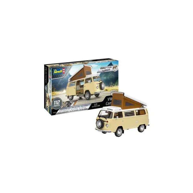 REVELL 67676 MODEL SET VW T2 CAMPER EASY-CLICK-SYSTEM MAQUETTE REVELL À ENCLIQUETER+ ACCESSOIRES DE BASE 1/24 Offre Limitée