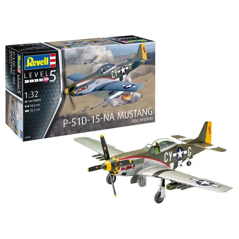 REVELL 03838 MAQUETTE P-51D-15-NA MUSTANG LATE VERSION 1/32 Petit Prix